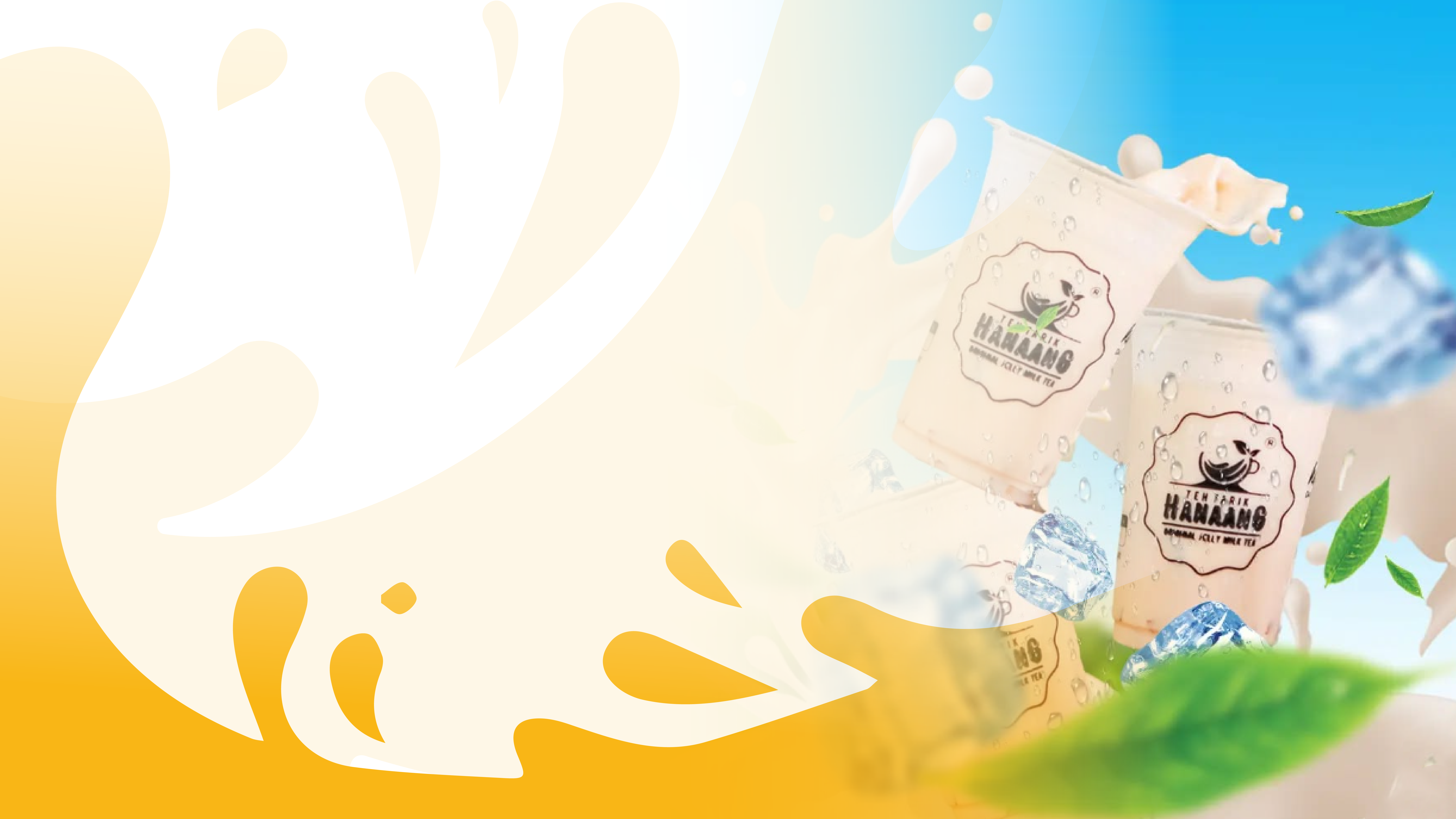 Teh Tarik Hanaang Produk Background